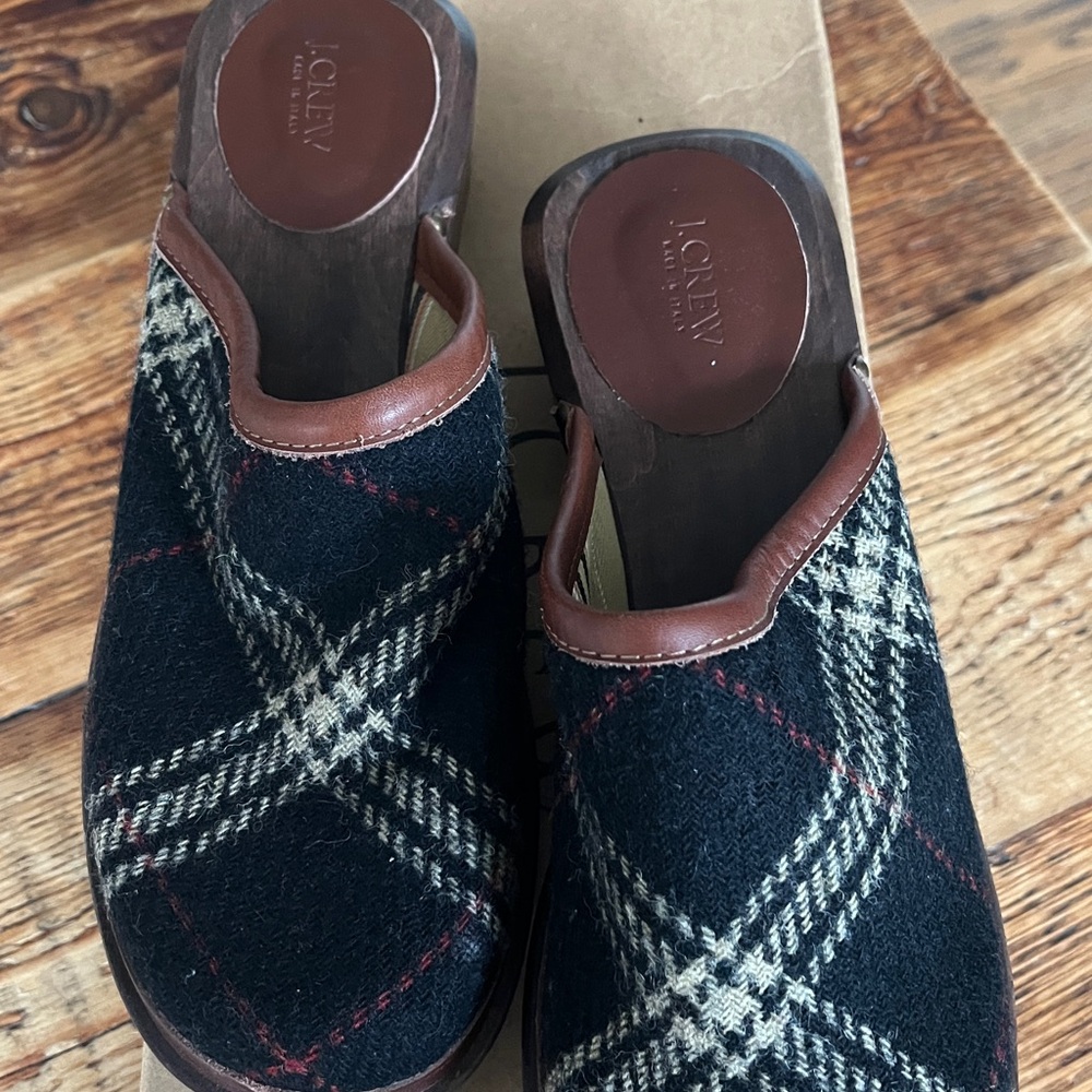 J CrewPlaid Slip-On Clogs - Picture 2 of 5